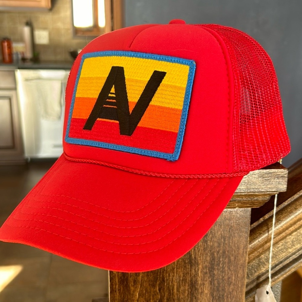 Aviator Nation Trucker Hat in Red